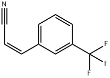 (Z)-3-[3-(trifluoromethyl)phenyl]acrylonitrile Struktur