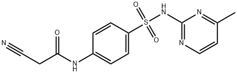 2-cyano-N-(4-{[(4-methylpyrimidin-2-yl)amino]sulfonyl}phenyl)acetamide Struktur