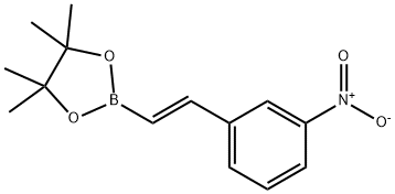 3-nitro-trans-beta-styrylboronic acid pinacol ester Struktur