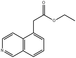 5-Isoquinolineacetic acid, ethyl ester Struktur