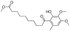 9-(2-Hydroxy-3,4-dimethoxy-6-methylbenzoyl)nonanoic acid methyl ester Struktur