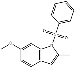 6-METHOXY-2-METHYL-1-(PHENYLSULFONYL)-1H-INDOLE Struktur