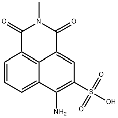 6-amino-2,3-dihydro-2-methyl-1,3-dioxo-1H-benz[de]isoquinoline-5-sulphonic acid Struktur