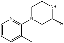 Piperazine, 3-methyl-1-(3-methyl-2-pyridinyl)-, (3R)- (9CI) Struktur