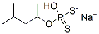 1,3-dimethylbutyl hydrogen phosphorodithioate, sodium salt Struktur