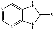 8-Mercaptopurine Struktur