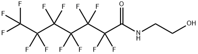 N-(2-Hydroxyethyl)-2,2,3,3,4,4,5,5,6,6,7,7,7-tridecafluoroheptanamide Struktur