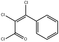 (Z)-2,3-Dichloro-3-phenylpropenoyl chloride Struktur