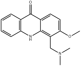 3-Methoxy-4-[(dimethylamino)methyl]-9(10H)-acridone Struktur