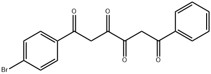 1-(4-Bromophenyl)-6-phenyl-1,3,4,6-hexanetetrone Struktur