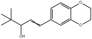 1-(2,3-Dihydro-1,4-benzodioxin-6-yl)-4,4-dimethyl-1-penten-3-ol Struktur