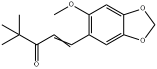 1-(4,5-Methylenedioxy-2-methoxyphenyl)-4,4-dimethyl-1-penten-3-one Struktur