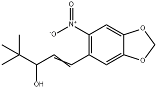 1-(4,5-Methylenedioxy-2-nitrophenyl)-4,4-dimethyl-1-penten-3-ol Struktur