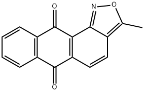 3-methylanthra[1,2-c]isoxazole-6,11-dione Struktur