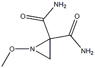 2,2-Aziridinedicarboxamide,1-methoxy-,(1S)-(9CI) Struktur