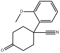 4-CYANO-4-(2-METHOXYPHENYL)CYCLOHEXANONE Struktur