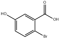 2-bromo-5-hydroxybenzoic acid  Struktur