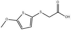 (5-methoxy-2-thienyl)thioacetic acid Struktur