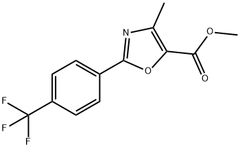 METHYL 4-METHYL-2-[4-(TRIFLUOROMETHYL)PHENYL]-1,3-OXAZOLE-5-CARBOXYLATE Struktur