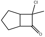 Bicyclo[3.2.0]heptan-6-one,  7-chloro-7-methyl- Struktur