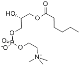 L-ALPHA-LYSOPHOSPHATIDYLCHOLINE, CAPROYL Struktur