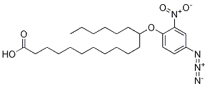 12-(4-Azido-2-nitrophenoxy)stearic acid Struktur