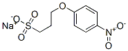 sodium 3-(4-nitrophenoxy)propanesulphonate Struktur