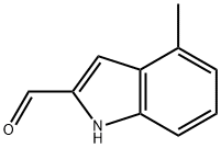 1H-Indole-2-carboxaldehyde, 4-methyl- (9CI) Struktur