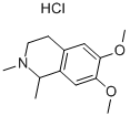 1,2-DIMETHYL-6,7-DIMETHOXY-1,2,3,4-TETRAHYDROISOQUINOLINE HYDROCHLORIDE Struktur