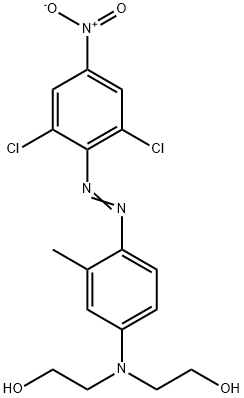 2,2'-[[4-[(2,6-dichloro-4-nitrophenyl)azo]-3-methylphenyl]imino]bisethanol Struktur