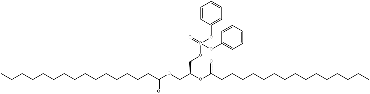 1,2-DIHEXADECANOYL-SN-GLYCERO-3-[BIS(PHENYL) PHOSPHATE] Struktur