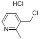 3-CHLOROMETHYL-2-METHYLPYRIDINE.HCL Struktur