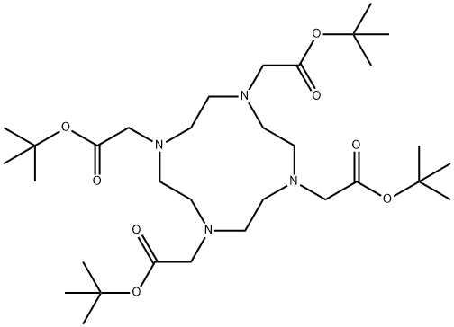 1,4,7,10-Tetraazacyclododecane-1,4,7,10-tetraacetic acid, tetrakis(1,1-diMethylethyl) ester Struktur