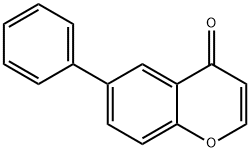 4H-1-Benzopyran-4-one, 6-phenyl- Struktur