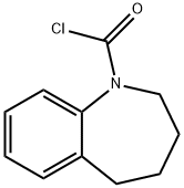 1H-1-Benzazepine-1-carbonyl chloride, 2,3,4,5-tetrahydro- (9CI) Struktur