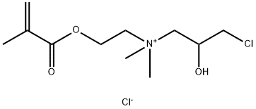 (3-chloro-2-hydroxypropyl)dimethyl[2-[(2-methyl-1-oxoallyl)oxy]ethyl]ammonium chloride Struktur