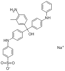 [[4-[(4-amino-m-tolyl)[4-(phenylimino)cyclohexa-2,5-dien-1-ylidene]methyl]phenyl]amino]benzenesulphonic acid Struktur