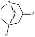 1-Azabicyclo[3.2.1]octan-3-one,(1R,5R)-(9CI) Struktur