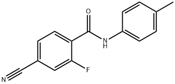 Benzamide, 4-cyano-2-fluoro-N-(4-methylphenyl)- (9CI) Struktur