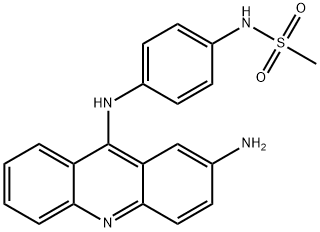 N-[4-[(2-Amino-9-acridinyl)amino]phenyl]methanesulfonamide Struktur