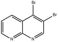 3,4-Dibromo-1,8-naphthyridine Struktur