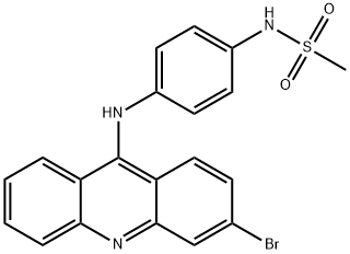 N-[4-[(3-Bromo-9-acridinyl)amino]phenyl]methanesulfonamide Struktur