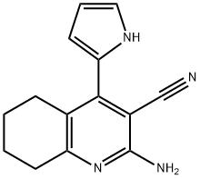 3-Quinolinecarbonitrile,2-amino-5,6,7,8-tetrahydro-4-(1H-pyrrol-2-yl)-(9CI) Struktur