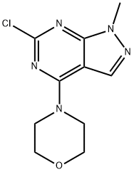 6-Chloro-1-methyl-4-morpholin-4-yl-1H-pyrazolo[3,4-d]pyrimidine Struktur