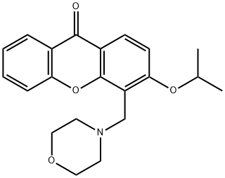 3-Isopropoxy-4-(morpholinomethyl)-9H-xanthen-9-one Struktur