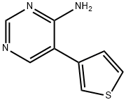 5-thiophen-3-yl-pyriMidin-4-ylaMine Struktur