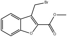 methyl 3-(bromomethyl)-2-benzofurancarboxylate  Struktur