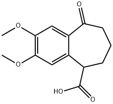 6,7,8,9-Tetrahydro-2,3-dimethoxy-9-oxo-5H-benzocycloheptene-5-carboxylic Acid Struktur