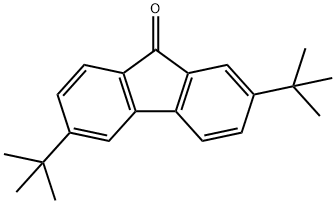 2,6-Di(tert-butyl)-9H-fluoren-9-one Struktur