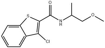 Benzo[b]thiophene-2-carboxamide, 3-chloro-N-(2-methoxy-1-methylethyl)- (9CI) Struktur